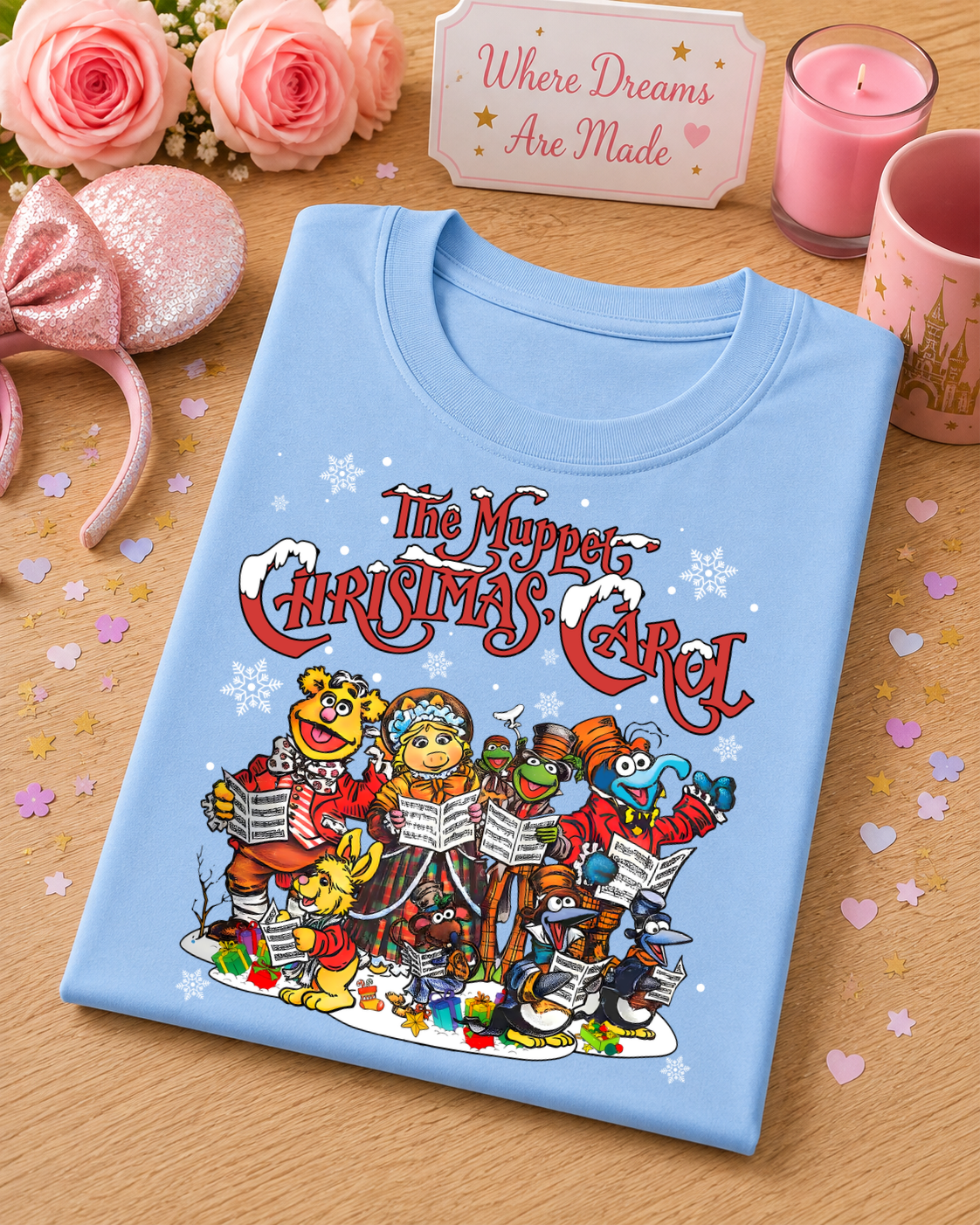 Christmas Carol T-Shirt – Festive Carol Singers Christmas Tee
