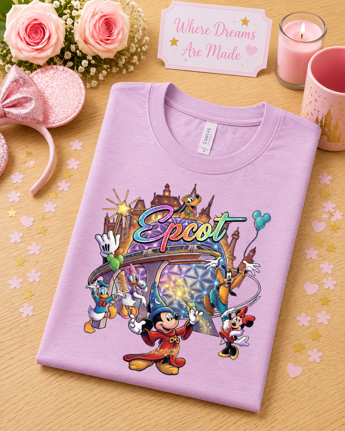 World Showcase T-Shirt – Magical Park Adventure Character Tee