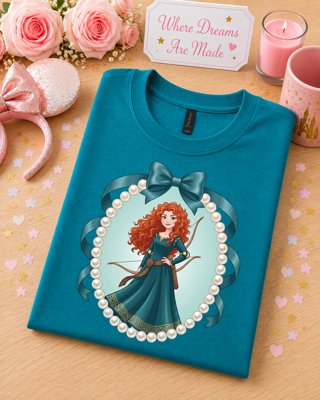 Scottie Princess Pearl & Bow T-Shirt
