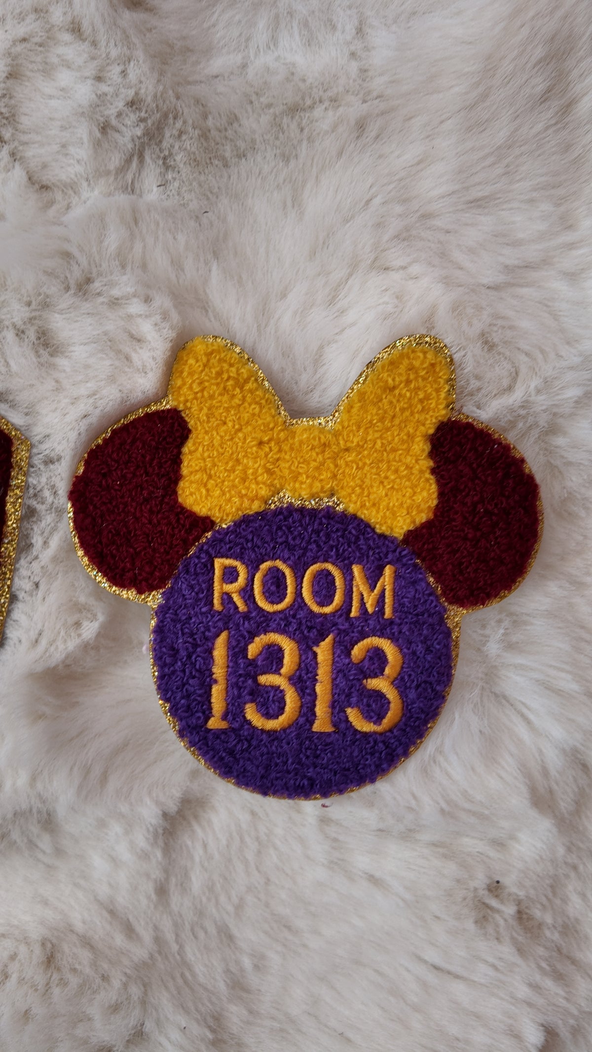 Room 1313 Haunted Hotel Chenille Patch – Tower Inspired Mouse Patch