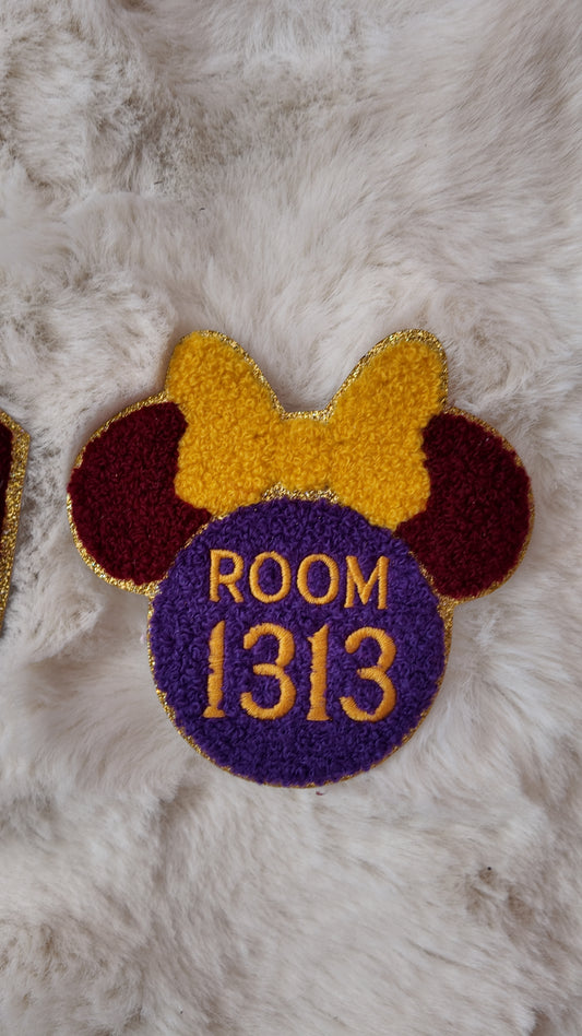 Room 1313 Haunted Hotel Chenille Patch – Tower Inspired Mouse Patch
