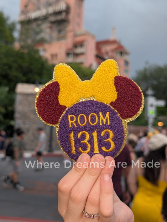Room 1313 Mouse Ears Chenille & Embroidered Patch