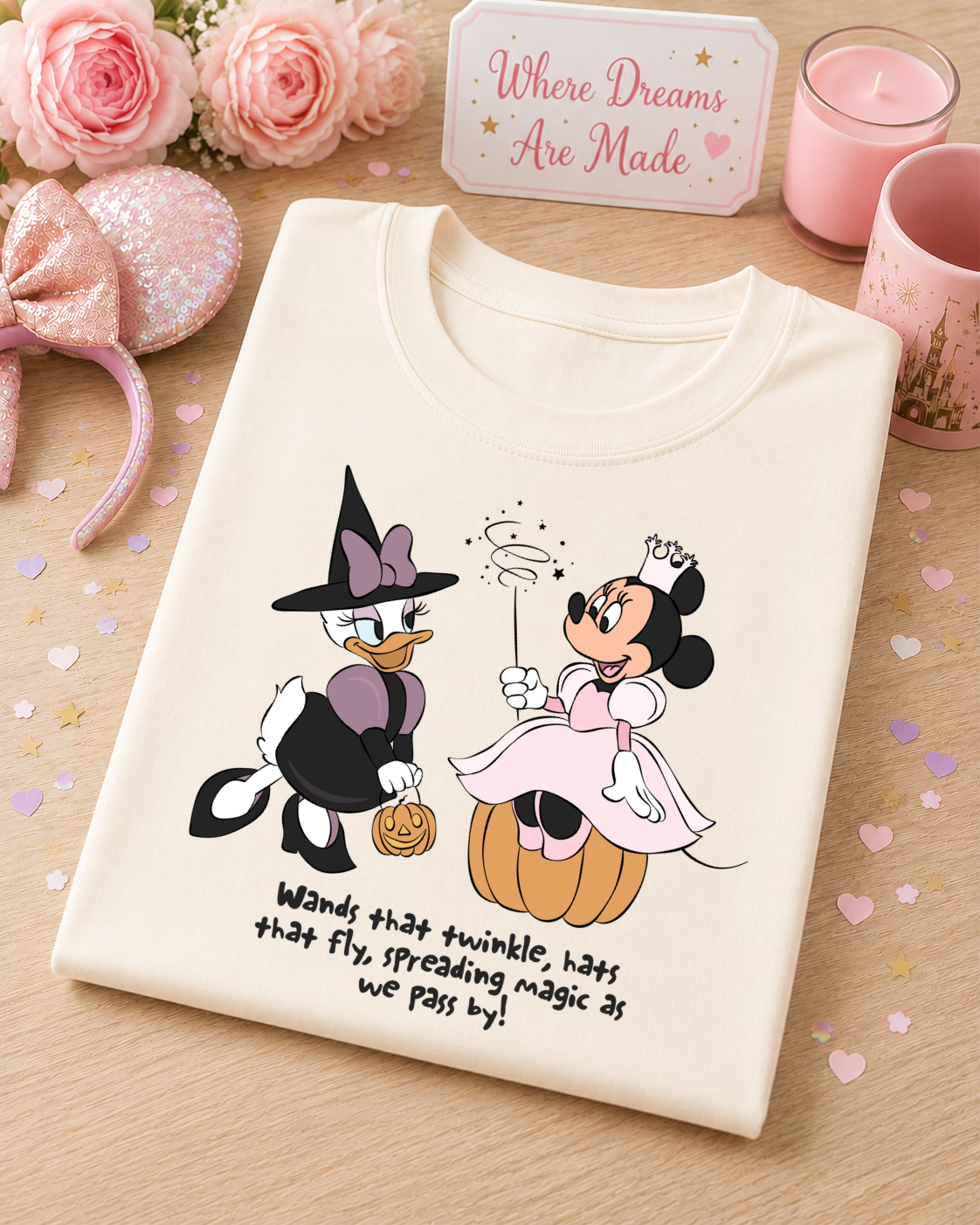 Wands That Twinkle Halloween T-Shirt – Witch & Fairy Magical Tee