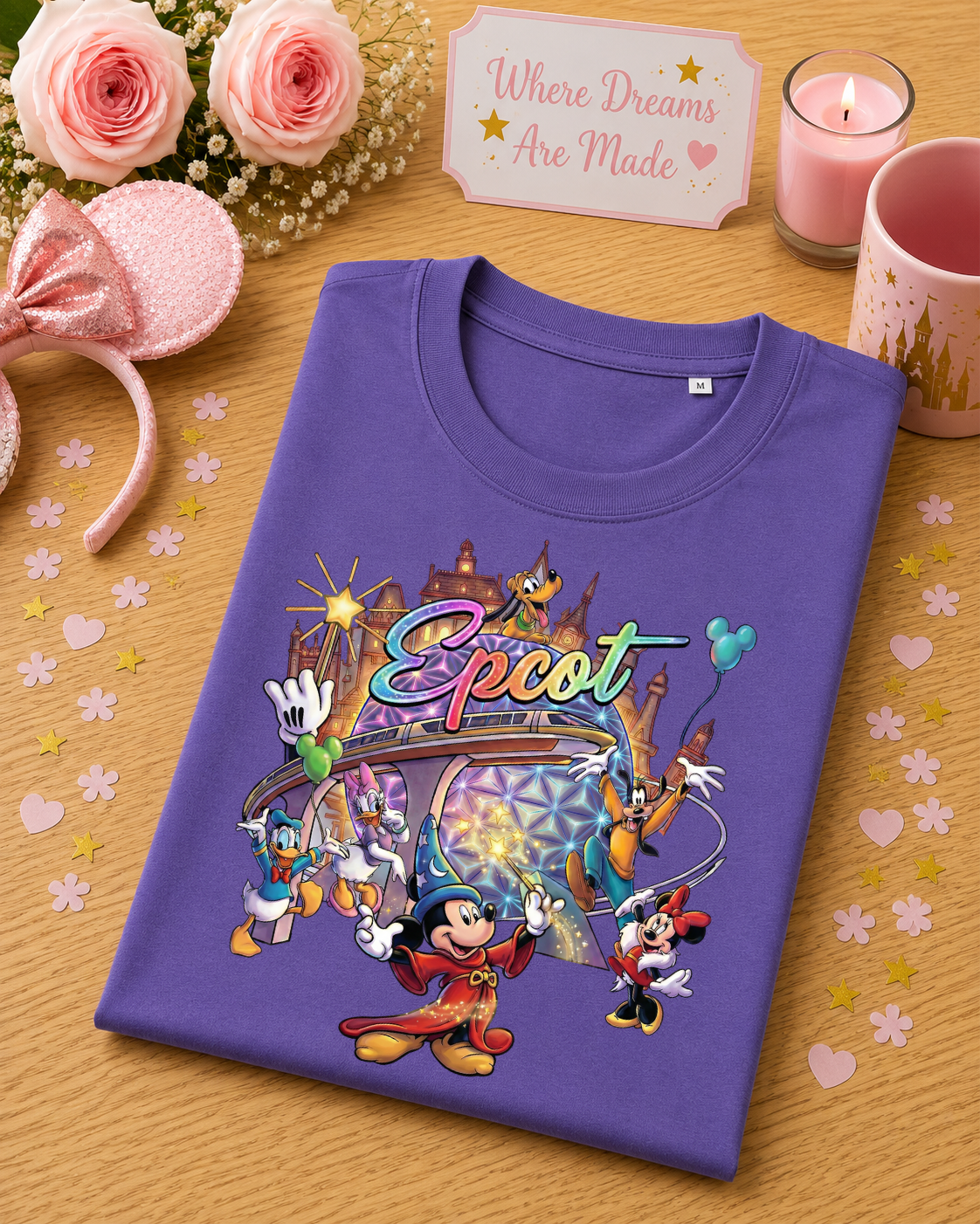 World Showcase T-Shirt – Magical Park Adventure Character Tee