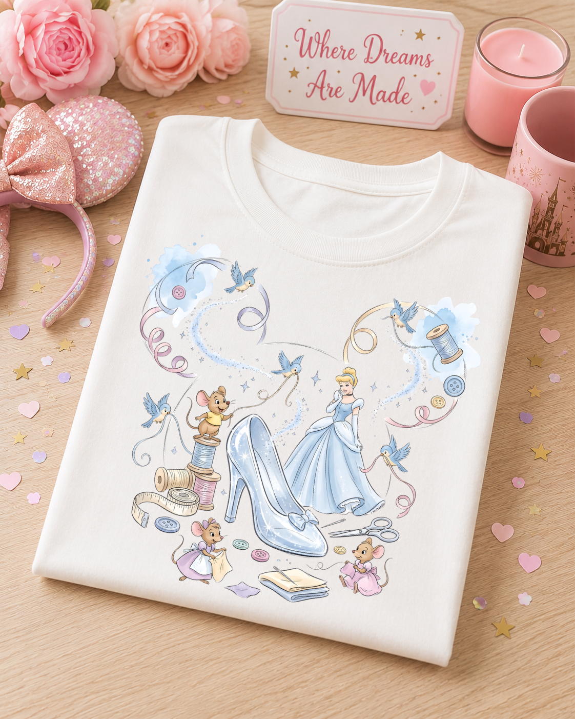 Enchanted Glass Shoe Fairytale T-Shirt
