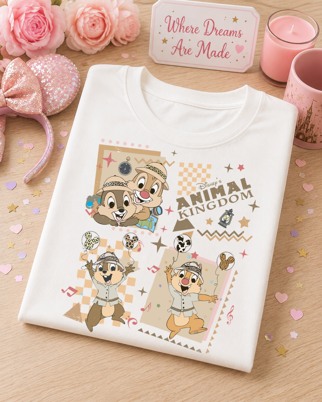 Safari Adventure T-Shirt – Retro Animal Print Park Day Tee