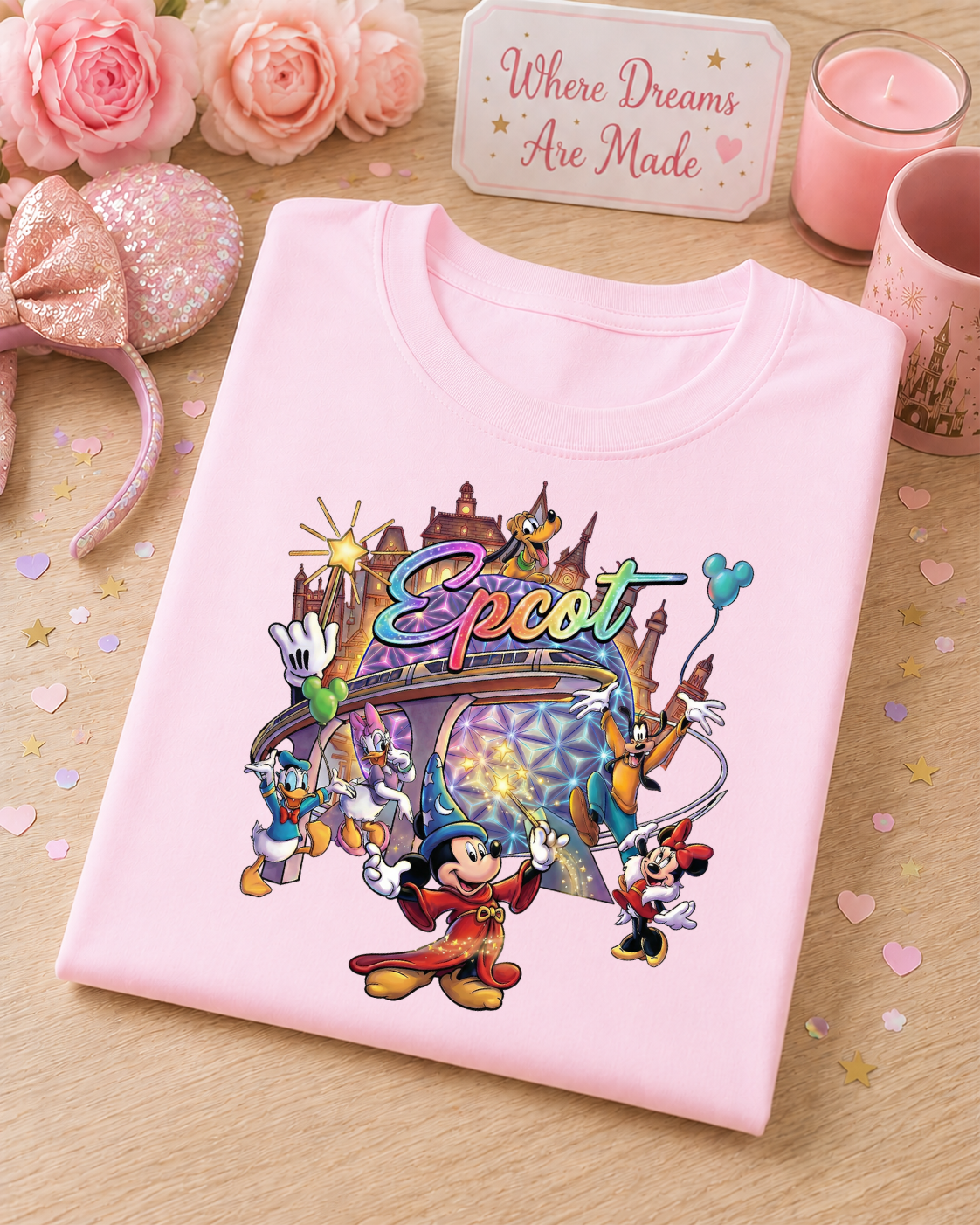 World Showcase T-Shirt – Magical Park Adventure Character Tee