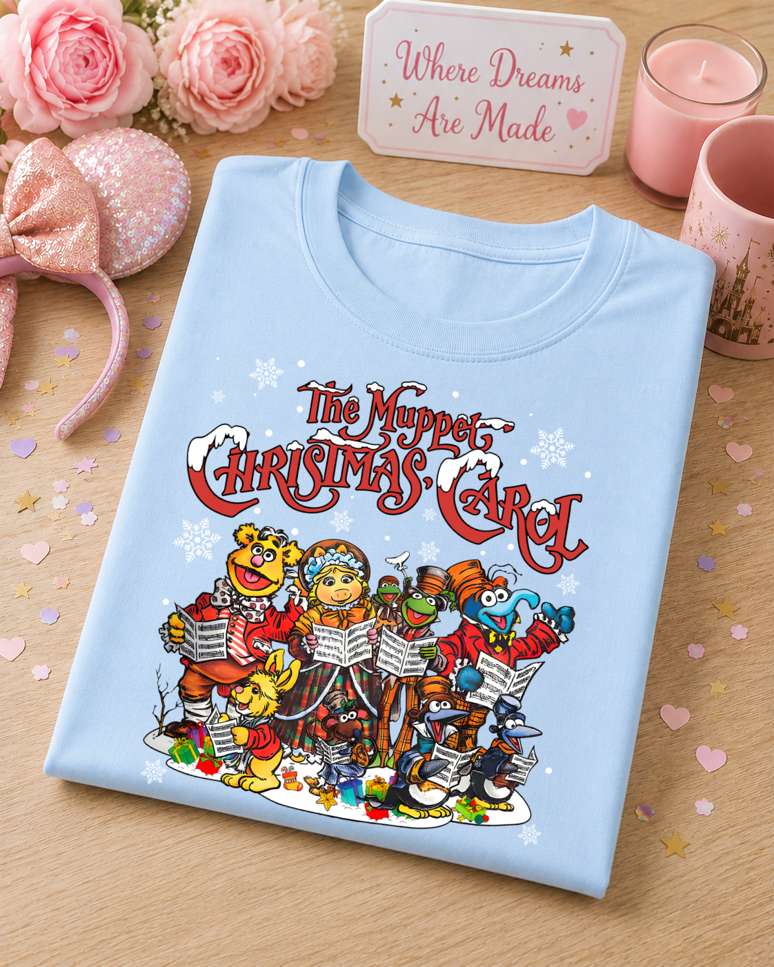 Christmas Carol T-Shirt – Festive Carol Singers Christmas Tee